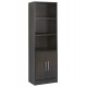 ΒΙΒΛΙΟΘΗΚΗ ΜΕΛΑΜΙΝΗΣ ENSLEY HM2027.01 ZEBRANO 60X30X180 εκ.