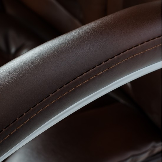 ΚΑΡΕΚΛΑ ΓΡΑΦΕΙΟΥ LANISHA HM1099.09 PU ΣΕ ΚΑΦΕ 65x73x125Υεκ