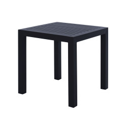 ΤΡΑΠΕΖΙ ΑΛΟΥΜΙΝΙΟΥ QIANA HM5402.02 ΓΚΡΙ 45x45x45,5Υ εκ.