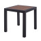 ΤΡΑΠΕΖΙ ΑΛΟΥΜΙΝΙΟΥ SABRA HM5403.02 ΓΚΡΙ ΜΕ POLYWOOD 45Χ45X45,5Yεκ.