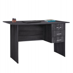 ΓΡΑΦΕΙΟ ΜΕ 3 ΣΥΡΤΑΡΙΑ HAYDEN HM2268.01 ΜΕΛΑΜΙΝΗ ΣΕ ΑΝΘΡΑΚΙ ΧΡΩΜΑ 120x60x75Υεκ