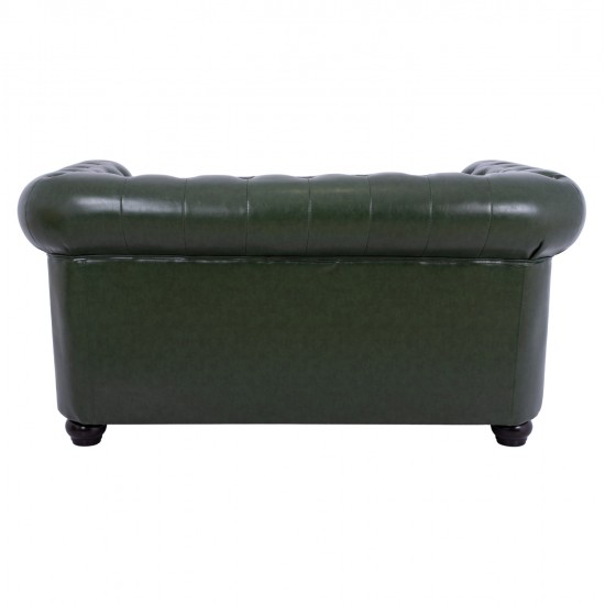 ΚΑΝΑΠΕΣ 2ΘΕΣΙΟΣ T.CHESTERFIELD HM3010.08 ΤΕΧΝΟΔΕΡΜΑ ΚΥΠΑΡΙΣΣΙ 150x90x72 εκ.