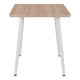 ΤΡΑΠΕΖΙ ΤΡΑΠΕΖΑΡΙΑΣ PALOMA HM8335.02, 70Χ70X76,5, SONOMA, ΛΕΥΚΑ ΠΟΔΙΑ