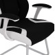 ΠΟΛΥΘΡΟΝΑ ZAHARA HM1102.02 ΣΕ ΧΡΩΜΑ ΜΑΥΡΟ ΜΕ ΑΣΠΡΟ 66,5x63x108cm
