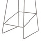 ΣΚΑΜΠΟ ΜΕΤΑΛΛΙΚΟ NAILA HM8450.10 ΜΕ ΚΑΘΙΣΜΑ PP ΓΚΡΙ 47x47x83 εκ.
