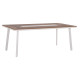 ΤΡΑΠΕΖΙ ΑΛΟΥΜΙΝΙΟΥ TABER HM5131.11 ΛΕΥΚΟ ΜΕ POLYWOOD TOP 200x100x75Υεκ