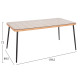 ΣΕΤ ΤΡΑΠΕΖΑΡΙΑΣ 7ΤΜΧ ALLEGRA HM10495 WICKER ΜΠΕΖ-ΜΕΤΑΛΛΟ ΜΑΥΡΟ