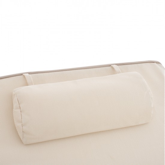 ΜΑΞΙΛΑΡΙ ΞΑΠΛΩΣΤΡΑΣ TEXTILENE 600gr SIFNOS ΜΠΕΖ HM11236.60T 196(117+1+78)x58x9εκ.