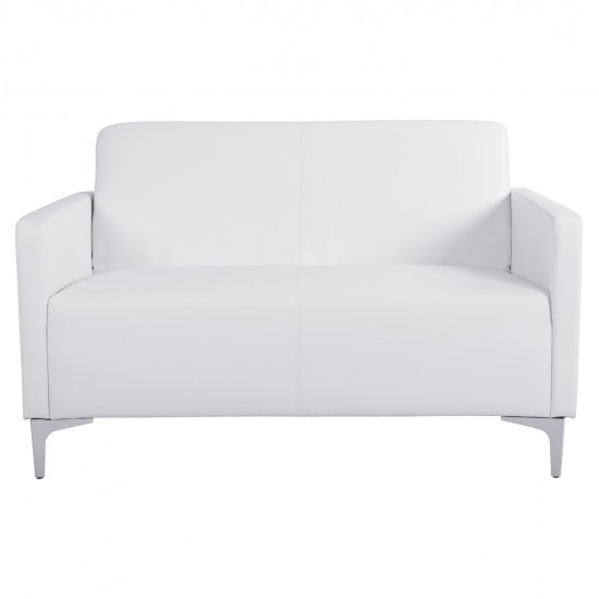 ΚΑΝΑΠΕΣ 2ΘΕΣΙΟΣ NELLIE HM3159.22 ΜΕ ΛΕΥΚΟ PU 113x71x71Υ εκ.