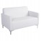 ΚΑΝΑΠΕΣ 2ΘΕΣΙΟΣ NELLIE HM3159.22 ΜΕ ΛΕΥΚΟ PU 113x71x71Υ εκ.