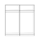 ΣΕΤ 2 ΤΜΧ ΝΤΟΥΛΑΠΑ 4ΦΥΛΛΗ ZEBRANO 160X42X181 HM11350.01