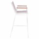 ΣΚΑΜΠΟ ΜΠΑΡ ΑΛΟΥΜΙΝΙΟΥ ΛΕΥΚΟ ΜΕ POLYWOOD 52 x 58 x 108 εκ. HM5790.01