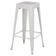 ΣΚΑΜΠΟ BAR MELITA HM8642.21 ΜΕΤΑΛΛΙΚΟ ΣΕ ΛΕΥΚΟ ΜΑΤ 43x43x78Υεκ.