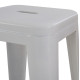 ΣΚΑΜΠΟ BAR MELITA HM8642.21 ΜΕΤΑΛΛΙΚΟ ΣΕ ΛΕΥΚΟ ΜΑΤ 43x43x78Υεκ.
