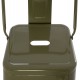 ΣΚΑΜΠΟ BAR ΜΕΤΑΛΛΙΚΟ MELITA ME ΠΛΑΤΗ ΣΕ DARK OLIVE GREEN HM8643.03 43Χ43Χ100εκ.
