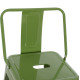 ΣΚΑΜΠΟ BAR ΜΕΤΑΛΛΙΚΟ MELITA ME ΠΛΑΤΗ ΣΕ LIGHT OLIVE GREEN HM8643.13 43Χ43Χ100Yεκ.