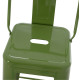 ΣΚΑΜΠΟ BAR ΜΕΤΑΛΛΙΚΟ MELITA ME ΠΛΑΤΗ ΣΕ LIGHT OLIVE GREEN HM8643.13 43Χ43Χ100Yεκ.