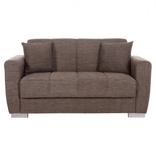 ΚΑΝΑΠΕΣ ΚΡΕΒΑΤΙ POLYA ΔΙΘΕΣΙΟΣ ΚΑΦΕ HM3241.02 153x87x77 εκ.