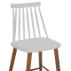 ΣΚΑΜΠΟ ΜΠΑΡ VANESSA HM9300.01 ΛΕΥΚΟ ΜΕΣΑΙΟΥ ΥΨΟΥΣ 43x45x97Υεκ.