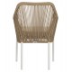 ΠΟΛΥΘΡΟΝΑ ΑΛΟΥΜΙΝΙΟΥ LOKKI HM5855.01 ΛΕΥΚΟ ΜΕ ΣΧΟΙΝΙ WICKER PE ΜΠΕΖ 56x66x82Υ εκ.