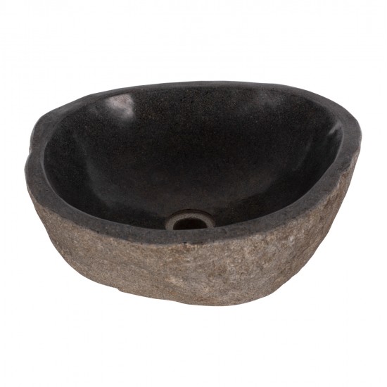 ΝΙΠΤΗΡΑΣ STONE SINK ΛΑΞΕΥΜΕΝΗ ΠΕΤΡΑ ΓΚΡΙ ΧΡΩΜΑ 40x40x20Yεκ.HM7807