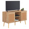 ΕΠΙΠΛΟ TV ΜΕΛΑΜΙΝΗΣ COLM ΜΕ ΠΟΡΤΕΣ RATTAN HM9223.11 ΣΕ ΧΡΩΜΑ ΦΥΣΙΚΟ 120x39x57Υεκ.