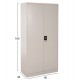 ΝΤΟΥΛΑΠΑ ΜΕΤΑΛΛΙΚΗ CLOD HM5961.11 2ΦΥΛΛΗ ΜΕ ΧΩΡΙΣΜΑ ΑΝΟΙΧΤΟ ΓΚΡΙ 90Χ40Χ180Yεκ.