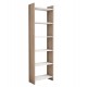 ΒΙΒΛΙΟΘΗΚΗ CLASSIKER HM9226.12 ΜΕΛΑΜΙΝΗΣ SONΟMA-ΛΕΥΚΟ 48,5x22x160Υεκ.