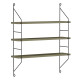 ΡΑΦΙΕΡΑ ΤΟΙΧΟΥ ACHALA ΜΕΛΑΜΙΝΗΣ HM9185.12 OLIVE GREY 60x15x68Y εκ.
