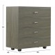ΣΥΡΤΑΡΙΕΡΑ ΜΕΛΑΜΙΝΗΣ THORG ME 4 ΣΥΡΤΑΡΙΑ DARK OLIVE HM8996.05 80x40x83Υεκ.