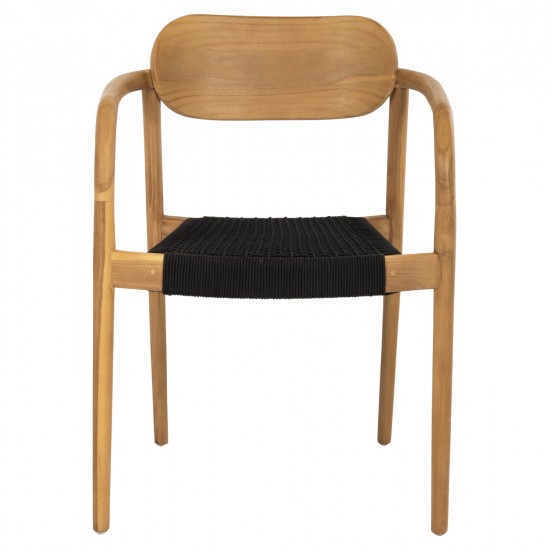ΠΟΛΥΘΡΟΝΑ OSLO HM9636.02 ΞΥΛΟ TEAK ΦΥΣΙΚΟ & ΣΧΟΙΝΙ--B’ΔΙΑΛΟΓΗΣ 55x54x80Y εκ.