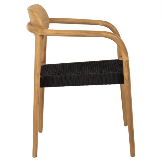 ΠΟΛΥΘΡΟΝΑ OSLO HM9636.02 ΞΥΛΟ TEAK ΦΥΣΙΚΟ & ΣΧΟΙΝΙ--B’ΔΙΑΛΟΓΗΣ 55x54x80Y εκ.