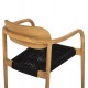 ΠΟΛΥΘΡΟΝΑ OSLO HM9636.02 ΞΥΛΟ TEAK ΦΥΣΙΚΟ & ΣΧΟΙΝΙ--B’ΔΙΑΛΟΓΗΣ 55x54x80Y εκ.