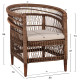 ΠΟΛΥΘΡΟΝΑ MALAWI HM9635.01 ΞΥΛΟ ΜΑΟΝΙ & RATTAN--Β'ΔΙΑΛΟΓΗΣ 80x70x86Υεκ.