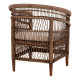 ΠΟΛΥΘΡΟΝΑ MALAWI HM9635.01 ΞΥΛΟ ΜΑΟΝΙ & RATTAN--Β'ΔΙΑΛΟΓΗΣ 80x70x86Υεκ.
