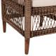 ΠΟΛΥΘΡΟΝΑ MALAWI HM9635.01 ΞΥΛΟ ΜΑΟΝΙ & RATTAN--Β'ΔΙΑΛΟΓΗΣ 80x70x86Υεκ.