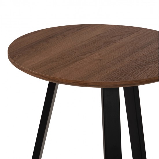 ΒΟΗΘΗΤΙΚΟ ΤΡΑΠΕΖΑΚΙ ROCKET HM9587.04 MDF ΚΑΡΥΔΙ-ΜΑΥΡΗ ΜΕΤΑΛΛΙΚΗ ΒΑΣΗ Φ45x55Υεκ.