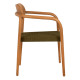 ΠΟΛΥΘΡΟΝΑ OSLO HM9636.05 ΞΥΛΟ TEAK ΦΥΣΙΚΟ & ΣΧΟΙΝΙ--B’ΔΙΑΛΟΓΗΣ 55x54x80Yεκ.