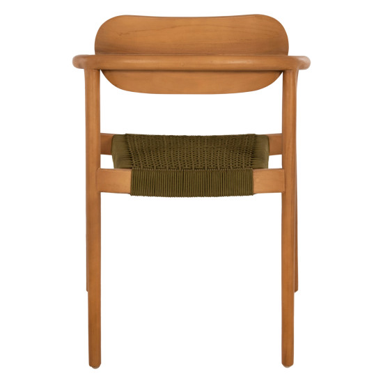 ΠΟΛΥΘΡΟΝΑ OSLO HM9636.05 ΞΥΛΟ TEAK ΦΥΣΙΚΟ & ΣΧΟΙΝΙ--B’ΔΙΑΛΟΓΗΣ 55x54x80Yεκ.
