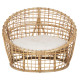 ΠΟΛΥΘΡΟΝΑ ENTO HM9814 RATTAN ΣΕ ΦΥΣΙΚΟ-ΜΠΕΖ ΜΑΞΙΛΑΡΙ 85x75x67Yεκ.