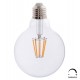 ΛΑΜΠΤΗΡΑΣ GLOBO LED FILAMENT 8W E27 2700K ΔΙΑΦΑΝΟΣ DIMMABLE HM4050.01