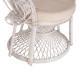 ΠΟΛΥΘΡΟΝΑ ROYAL PEACOCK HM9342.02 RATTAN ΣΕ ΛΕΥΚΟ-ΜΑΞΙΛΑΡΙ ΛΕΥΚΟ 114x72x150Yεκ.