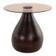 ΒΟΗΘΗΤΙΚΑ ΤΡΑΠΕΖΑΚΙΑ 2ΤΜΧ CHANG HM9668 ΞΥΛΟ MANGO-ΓΥΑΛΙ TOP Φ55x49,5Υ & Φ40x36,5Υεκ.