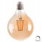 ΛΑΜΠΤΗΡΑΣ GLOBO LED FILAMENT 8W E27 2700K ΧΡΥΣΟ DIMMABLE HM4050.02
