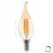 ΛΑΜΠΤΗΡΑΣ HM4047.02 ΣΤΥΛ ΦΛΟΓΑ LED FILAMENT 6W E14 3000K GOLD DIMMABLE