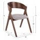 ΚΑΡΕΚΛΑ NEKKER HM9739.02 RUBBERWOOD ΣΕ ΚΑΡΥΔΙ-ΓΚΡΙ ΥΦΑΣΜΑ ΚΑΘΙΣΜΑ 56x55x78Yεκ.