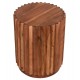ΒΟΗΘΗΤΙΚΟ ΤΡΑΠΕΖΙ ΣΤΡΟΓΓΥΛΟ SEDGE HM9696 ΜΑΣΙΦ ΑΚΑΚΙΑ-ΦΥΣΙΚΟ ΧΡΩΜΑ Φ40x50Υεκ.