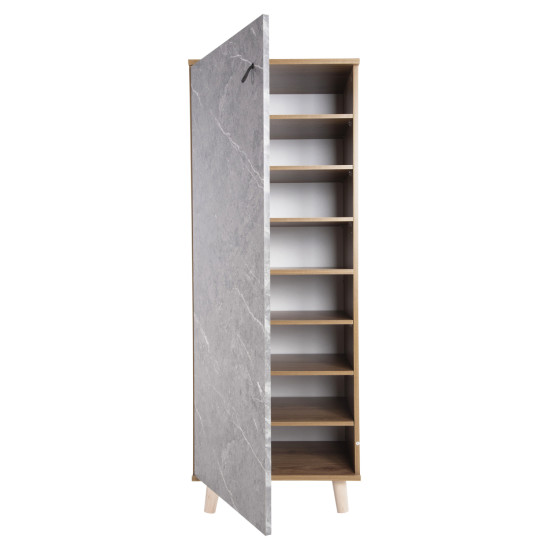 ΠΑΠΟΥΤΣΟΘΗΚΗ-ΝΤΟΥΛΑΠΙ ALVARO HM8954.12 ΜΕΛΑΜΙΝΗ SONAMA-STONE TEXTURE 50Χ38Χ135Yεκ.