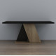 ΤΡΑΠΕΖΙ ΣΑΛΟΝΙΟΥ DILE HM9528.03 ΜΕΛΑΜΙΝΗ ΣΕ ΦΥΣΙΚΟ-ΜΑΥΡΟ ΜΑΡΜΑΡΟ 110x55x47Υεκ.