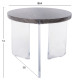 ΤΡΑΠΕΖΙ ΣΑΛΟΝΙΟΥ ACRYCON HM9780.01 MDF ME ΥΔΑΤΟΑΠΩΘΗΤΙΚΗ ΕΠΙΣΤΡΩΣΗ-ΑΚΡΥΛΙΚΑ ΠΟΔΙΑ Φ64x51Yεκ.